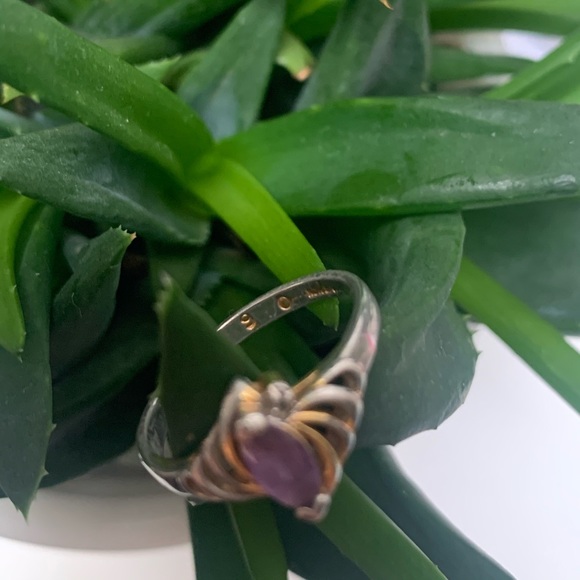 💜 3 for $50 Vintage size 9 silver plated ring - Picture 5 of 7